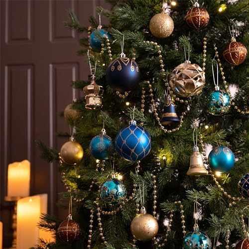 Valery Madelyn 108ct Christmas Tree Decorations Ball Ornaments Set - Image 2