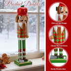 Blosssound 15" Christmas Golf Nutcracker Wooden Sports Player Decor, Golf - Image 3