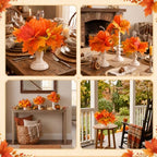 Pinkunn 3 Sets Fall Centerpieces for Tables Decorations Autumn Table Decor - Image 3