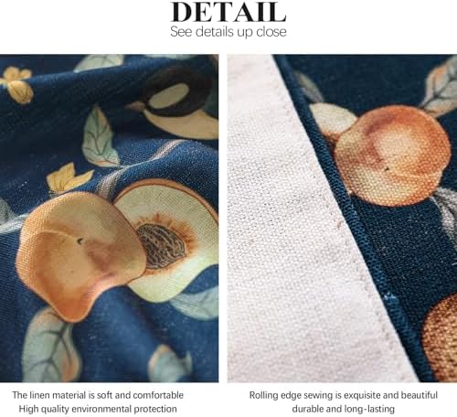 bilin gaier Designer Vintage Linen Small Table Runner,63"x12"-DeweyA Blue - Image 5