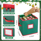 SATINIOR 6 Pcs Christmas Tree Storage Bag Set, Ornament Box, Green, 9 ft - Image 3