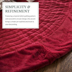 Balsam Hill Berkshire Christmas Cardinal Tree Skirt - Elegant Quilted Tree Base that Beautifully Conceals Your Stand and Enhances Your Holiday Decorating, Cardinal, 60" - Image 5