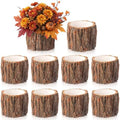 9 Pcs Wooden Vase for Centerpieces Wedding Flower, 4.7 Inch by RimCereal