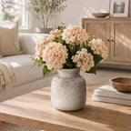 Rustic Ceramic Vase for Home Decor, 6.4 Inch Small Farmhouse Flower Vase - Image 6