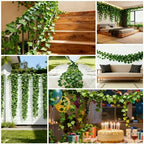 Fake Vines for Room Decoration Artificial Ivy Garland Hanging Vines Faux Vines Decor for Wall Bedroom Outdoors Garden Wedding Office Patio (SP-Lesves-72, 72PCS 518FT) - Image 7