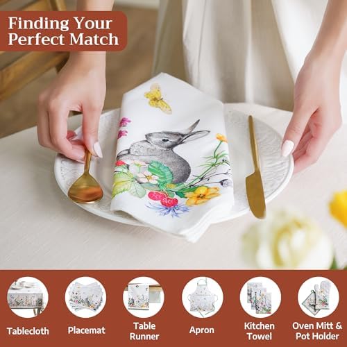 Maison d' Hermine Cloth Napkins Set of 4 Reusable 100% Cotton (20" x 20") - Image 4