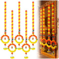Suncalla 5 Pcs 5 ft Diwali Marigold Garland for Pooja Decor, Orange Yellow by Unknown