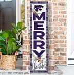 KH Sports Fan Kansas State Wildcats Holiday Porch Leaner, 11x46 Inches, Wildcats Outdoor Christmas Sign; Display Some Holiday Cheer with This Kansas State Wildcats Christmas Sign - Image 2