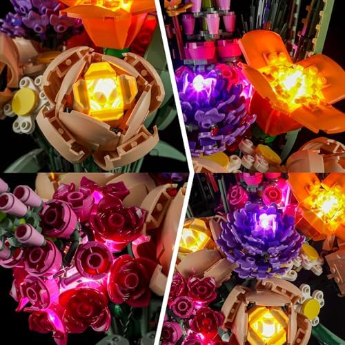 BRIKSMAX Led Light Kit for Lego-10280 Flower Bouquet - Compatible with Lego Icons Building Set- Not Include Lego Set - Image 3