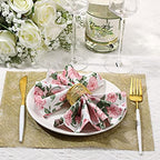 Moukeren 36 Pcs Floral Cotton Cloth Napkins, 15x15 Inch Reusable Dinner - Image 5