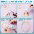624 ft Graduation Candy Lei Netting Tubing 2026 Graduation Candy Lei Netting Mesh Bags Making Graduate Gifts for DIY Graduate Wreaths Packing Snacks - Image 3