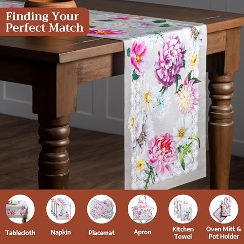 Maison d' Hermine Table Runner 100% Cotton 14.50" x 108" (Single Layer) - Image 4