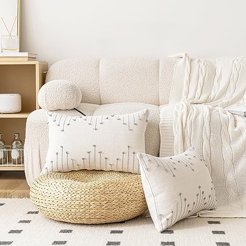 LILEPOY Boho Throw Pillow Covers 12x20 Farmhouse Lumbar Couch Pillow case - Image 5