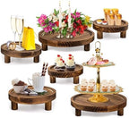 6PCS Wooden Risers for Display Wood Cake Stand for Party, Round Food Risers by Unknown