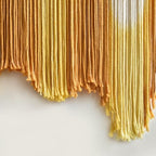 IOWER Macrame Wall Hanging Yellow Dip Dye Boho Fiber Wall Decor 27" x 26.8" - Image 7