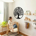 DEKADRON Metal Wall Art - Tree of Life - Family Tree Metal Wall Decor Home Office Decoration Bedroom Living Room Decor (*18" W x 18" H / 45x45cm) - Image 5