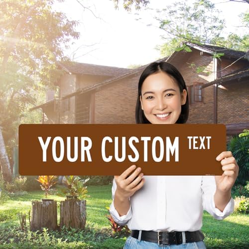 Custom Street Sign, Personalized Novelty Road, Blue Background, Christmas - Image 2