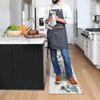 Sunflower Farmhouse Kitchen Rugs Set of 2,Colorful Spring Summer Flowers Kitchen Rugs and Mats Non Skid Washable,Farmhouse Kitchen Runner Rugs with Rubber Backing (17"x48"+17"x30") - Image 5