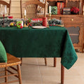 Softalker Christmas Jacquard Rectangle Tablecloth, 60 x 144 inch, Green by Softalker
