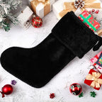 12 Pcs Christmas Stocking 18" Plush,Black - Image 5