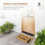 Coir Welcome Mat, Non-Slip, Wine, 17 x 29 in - Image 5