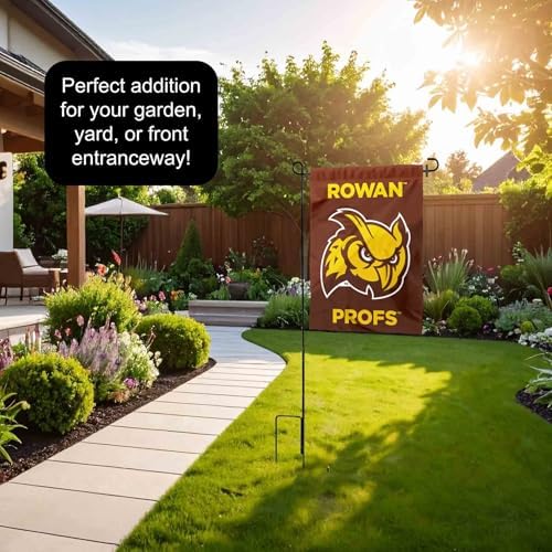 College Flags & Banners Co. Rowan Profs Garden Flag with Pole Stand Holder - Image 4