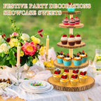 5-Tier Rustic Wooden Cupcake Stand - Large Capacity Display Stand for Woodland Baby Showers, Weddings, Birthdays, Parties, and Farmhouse Decor. - Image 3