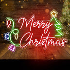 Merry Christmas Neon Sign LED Decor Dimmable Tree Neon Light up Sign for Bar Pub Club Home Bedroom Office Restaurant Christmas Home Indoor New Year Party (19.6 * 13.7 In) by Unknown