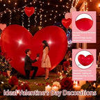 7ft Valentine's Day Inflatable Heart Decoration, Outdoor Blow Up Valentine Yard Inflatable Heart with Built-in LED Lights, Blow Up Romantic Decor for Outdoor Party Lawn Yard Garden Wedding Holiday - Image 5