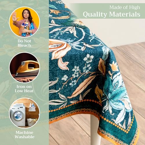Maison d' Hermine Table Cloth Rectangle Table Reusable 100% Cotton 60"x120" - Image 3