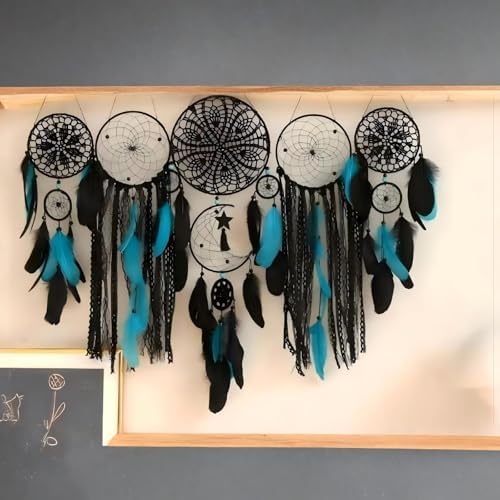 Set of 5 Boho Bedroom Dream Catchers for Adults Wall Bohemian Decor by Unknown