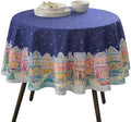 Maison d' Hermine Table Cloth Round Table Reusable 100% Cotton 63" Diameter by MaisondHermine