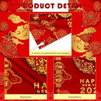 MEHOFOND 8x6ft Happy Chinese New Year Backdrop, 2026 Year of The Horse Background Banner, TET 2026 Vietnamese Lunar New Year Decoration, Red Lantern Flowers Holiday Spring Festival Party Decor - Image 4