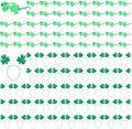 Crowye 100 Pcs St. Patrick's Day Accessories Bulk (Four Leaf Clover) by Crowye