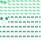 Crowye 100 Pcs St. Patrick's Day Accessories Bulk (Four Leaf Clover) by Crowye