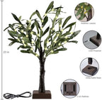 2FT Easter Olive Tree with LED Lights, 30 LED Artificial Twinkle Tree with Timer, Lighted Greenery Tree Bonsai Fairy Tabletop Lamp Tree for Home Decor - Image 4