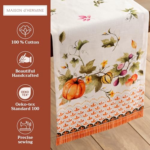 Maison d' Hermine Table Runner 100% Cotton 14.50" x 108" (Single Layer) - Image 2
