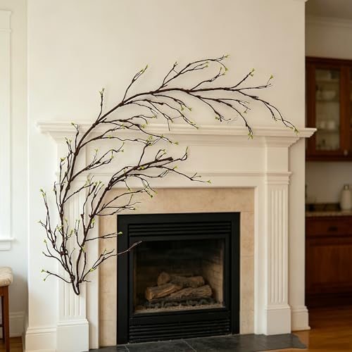 9.8FT Artificial Tree Branches Curly Willow Sprout Halloween Mantel Decor by Unknown