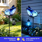 Solar Lights Outdoor 32.7in Metal Butterfly Garden Stakes with Solar Lights - Image 3