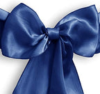 Lann's Linens - 30 Elegant Satin Wedding/Party Chair Cover Sashes/Bows - Ribbon Tie Back Sash - Royal Blue - Image 2