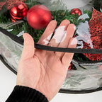 Clear Wreath Storage Bag 24 Inch Christmas Wreath Storage Container, Heavy Duty Wreath Protector with Handle for Holiday Seasonal Wreath Garland, 4Pcs - Image 4