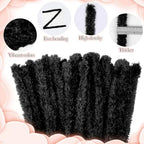 Teenyyou 24 Pcs 30mm x 39.37 Inch Extra Thick Jumbo Pipe Cleaners Bulk DIY Valentine's Day Giant Fur Fluffy Pipe Cleaners Chenille Stems Craft Supplies for Gifts DIY Project(Black) - Image 3