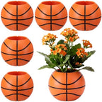 LemonRoad 6 Pcs Basketball Vase Pot Centerpiece, 3.93 x 3.93 x 3.15'' by Unknown