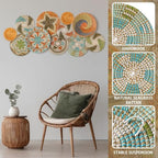 Tatuo 11 Pcs Boho Wall Basket Decor Woven Wall Hanging Art, Farmhouse - Image 4