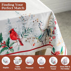Maison d' Hermine Table Cloth Rectangle Table Reusable 100% Cotton 54"x72" - Image 4