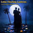 Hortsun 18 Pcs 3.94/5.91 in Floating Lotus Lights with Battery, Multicolor - Image 5
