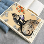 Elegant Chinese Zodiac Wall Art - Lunar Year of the Monkey Poster with Purple Hydrangeas and Orange Rhododendrons for Home Aesthetics and Room Decor 24X36 in Unframed - Image 3