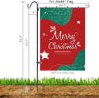 Upgraded Garden Flag Stand 65.3" Garden Flagpole Stand with Shepherd Hooks for 28 x 40 Flags Yard Flag Holder Stand for Garden Flags(Without Solar Lights & Flag) - Image 2