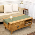 Solino Home 100% Pure Linen Table Runner Oil Green Woven, Fete 14 x 48 in by SolinoHome