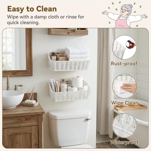 GRANNY SAYS Wicker Hanging Basket, RV Storage and Organization, 2 Pack - Image 4